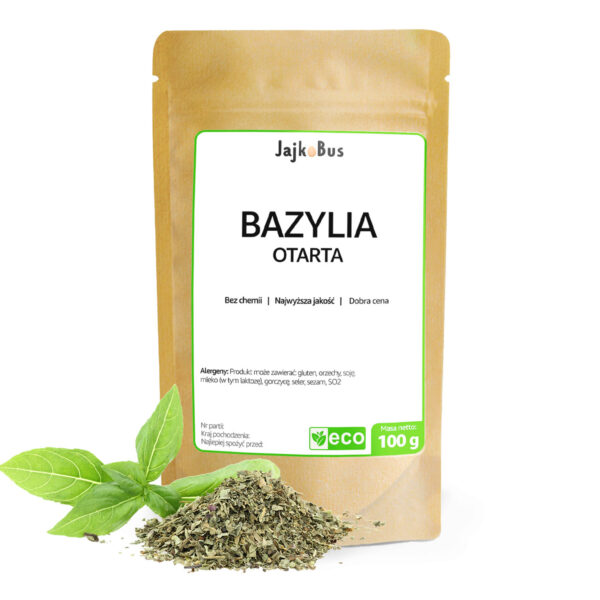 Bazylia Suszona 100g JajkoBus Przyprawa