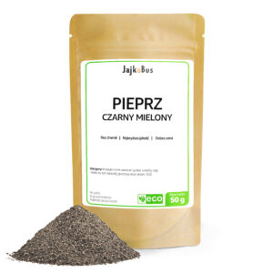 Pieprz czarny mielony 50g Aromatyczny JajkoBus Premium