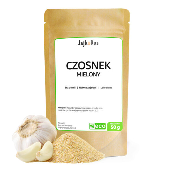 Czosnek Mielony Suszony 50g JajkoBus Przyprawa