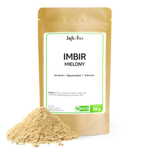 Mielony Imbir Suszony Korzeń 50g Aromatyczny JajkoBus