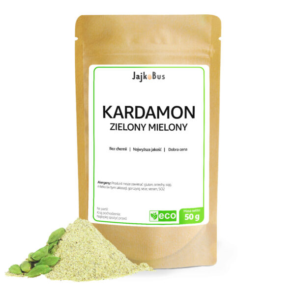 Kardamon Mielony 50g Aromatyczny JajkoBus