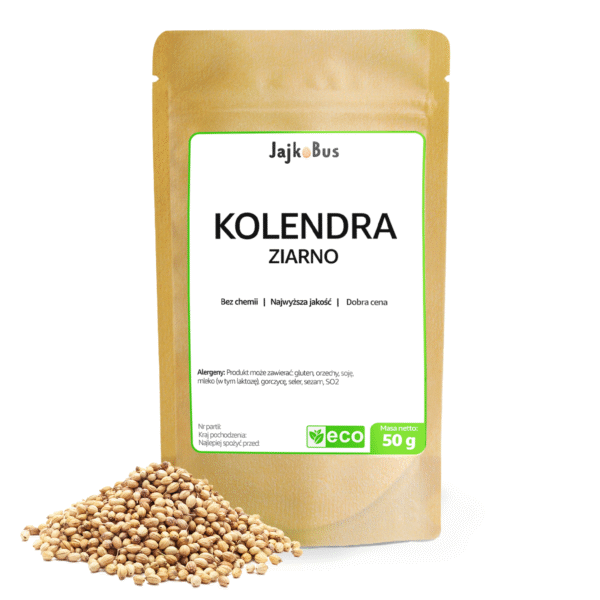 Kolendra ziarno 50g JajkoBus Przyprawa