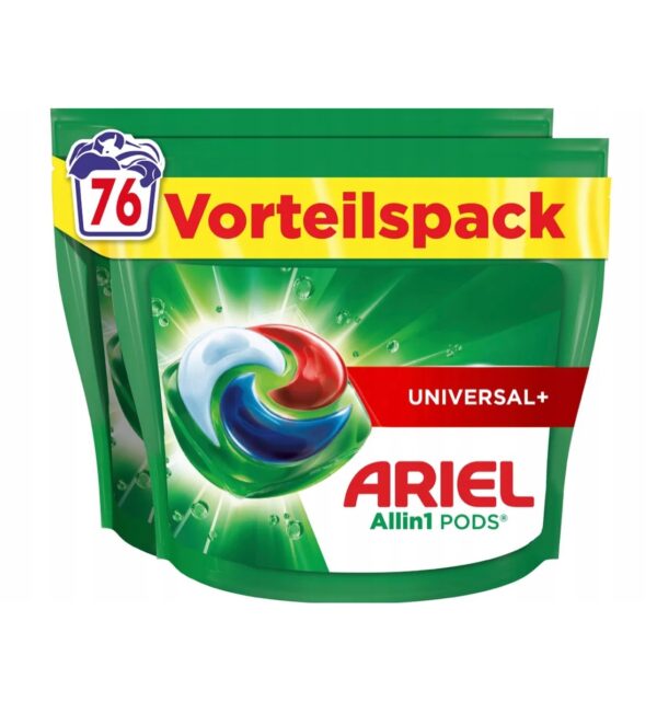 Kapsułki do prania Ariel All in1 Pods Universal Białe i jasne 76 sztuk DE