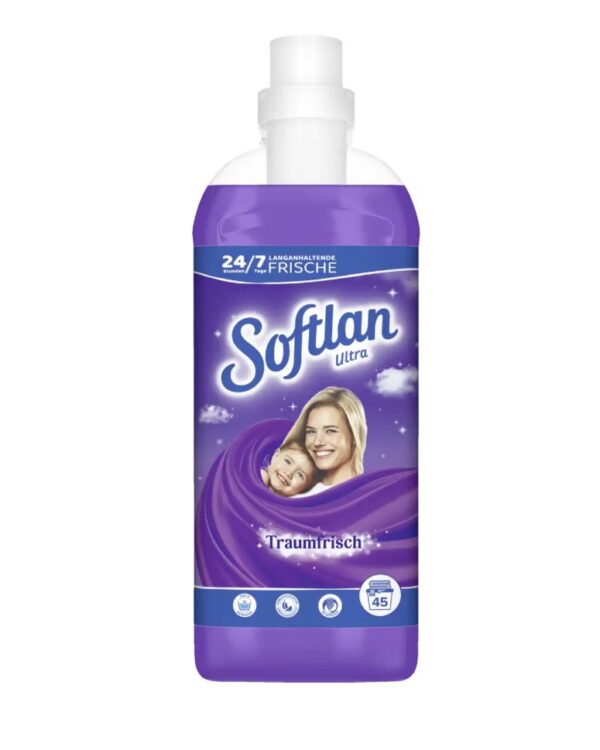 Płyn do Płukania Softlan Traumfrisch Fioletowy Niemiecki 1L 45 Prań