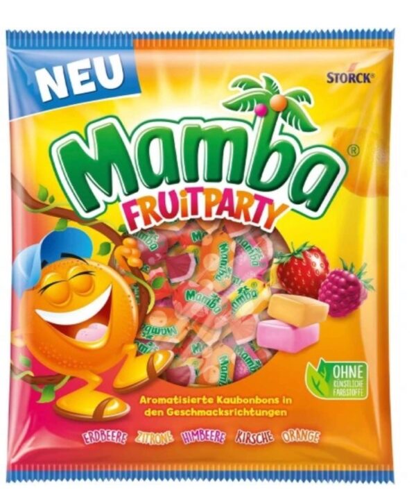 MAMBA FRUIT PARTY GUMY ROZPUSZCZALNE OWOCOWE 290g Z NIEMIEC