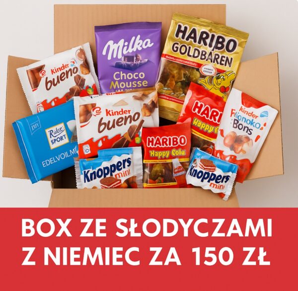 Box ze słodyczami z Niemiec – wartość 150zł!