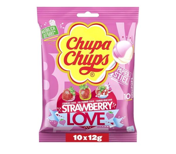 LIZAKI CHUPA CHUPS STRAWBERRY LOVE 10 X 12G |120G