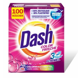 Proszek do prania kolorów niemiecki DE DASH Color Frische 100 prań 6 kg