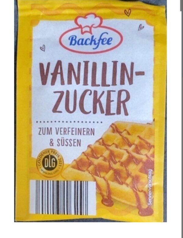 Cukier Waniliowy 15x8g Niemiecki Vanillin Zucker Cukier z Wanilią 15szt De