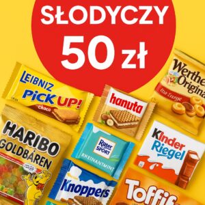 Box niespodzianka wartość słodyczy 50 zł
