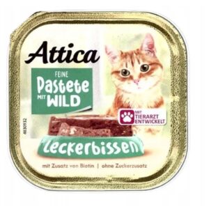 Pasztet Attica dla kota z dziczyzną 100g.