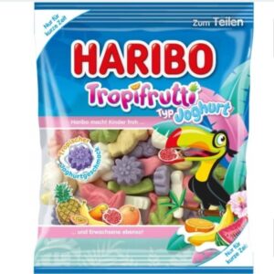 Haribo Tropifrutti Jogurt Żelki Pianki Mix Jogurtowe Arbuz Ananas 160g DE