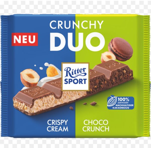 Ritter Sport Crunchy Duo – Crispy Cream & Choco Crunch 218g