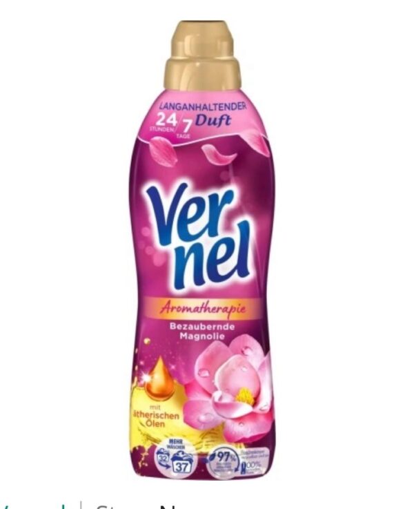 Vernel Płyn do Płukania o Zapachu Magnolii 814ml/37 prań z NIEMIEC - DE
