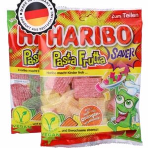 Żelki Taśmy Owocowe  z Colą Kwaśne HARIBO Pasta Frutta DE