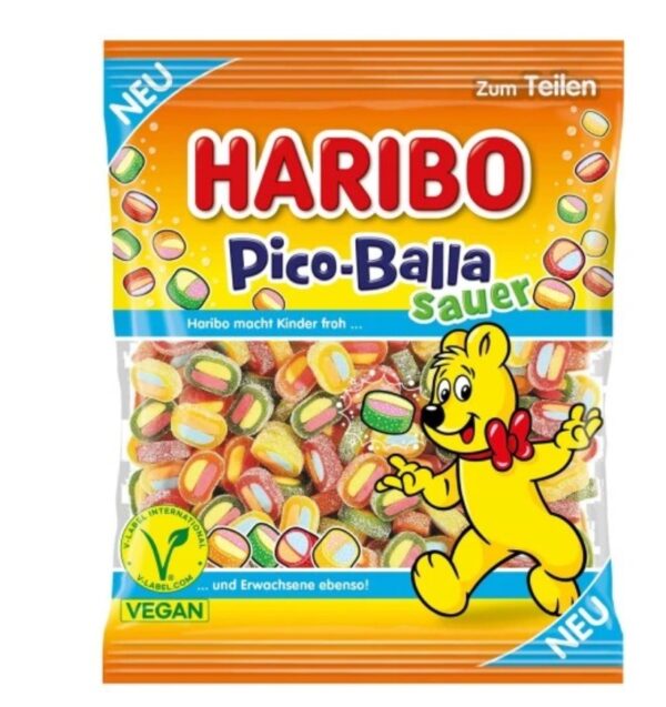 Haribo Żelki Pico Balla Sauer KWAŚNE z Niemiec 160 g
