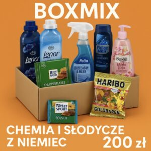 BoxMix Niespodzianka – Chemia i Słodycze z Niemiec