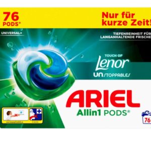 Ariel + Touch Of Lenor Kapsułki Do Prania Uniwersalne 76 sztuk