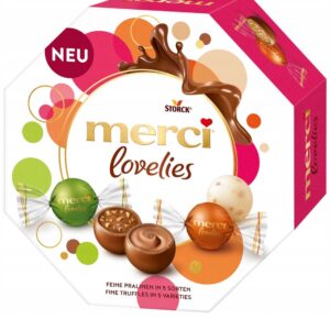 Merci Lovelies praliny w 5 smakach 185g