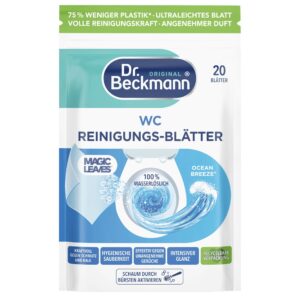 Dr. Beckmann WC Reinigungs-Blätter Ocean Breeze – listki do czyszczenia WC, 20 szt.