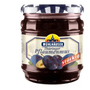 MÜHLHÄUSER Thüringer Pflaumenmus gewürzt
Powidła śliwkowe z przyprawami
Masa netto: 450 g