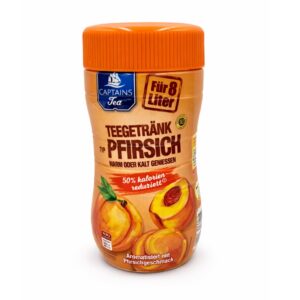 Napój herbaciany instant o smaku brzoskwiniowym Captain’s Tea Pfirsich – 400 g