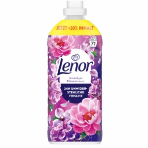 Lenor Amethyst Blütentraum – koncentrat do płukania tkanin (71 prań) – 1,491 l