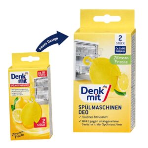 Denkmit Odświeżacz do zmywarki – zapach cytrynowy, 2 szt.