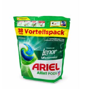 Ariel All-in-1 Pods Touch of Lenor Unstoppables Universal+ – kapsułki do prania 38 szt. (801,8 g)