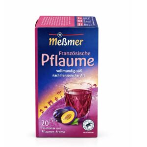 Meßmer Französische Pflaume – Herbata owocowa o smaku śliwki 20 torebek (11.11.2027r)