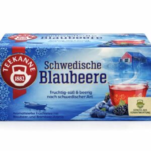 TEEKANNE Schwedische Blaubeere – herbata owocowa o smaku borówki i jeżyny 20 torebek