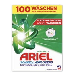 ARIEL Universal+ – proszek do prania tkanin białych i jasnych, ok. 5,03 kg (do 100 prań)