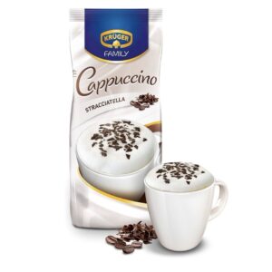 KRÜGER FAMILY Cappuccino Stracciatella – napój kawowy instant w proszku 500 g
(03.2027r)