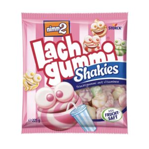 Nimm2 Lachgummi – żelki owocowe z witaminami (mix smaków) 🍬225g (12.2026r)