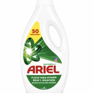 Ariel Universal+ – płyn do prania tkanin białych i jasnych, 2,25 l (ok. 50 prań)