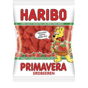 HARIBO Primavera Erdbeeren – pianki o smaku truskawkowym 175 g(04.2027r)