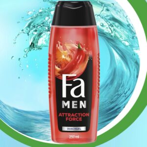 Fa Men Attraction Force – żel pod prysznic 3w1 do ciała, włosów i twarzy, 250 ml