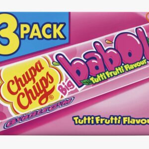 Chupa Chups Big Babol Tutti Frutti – guma do żucia o smaku tutti frutti 3 x 27,6 g
